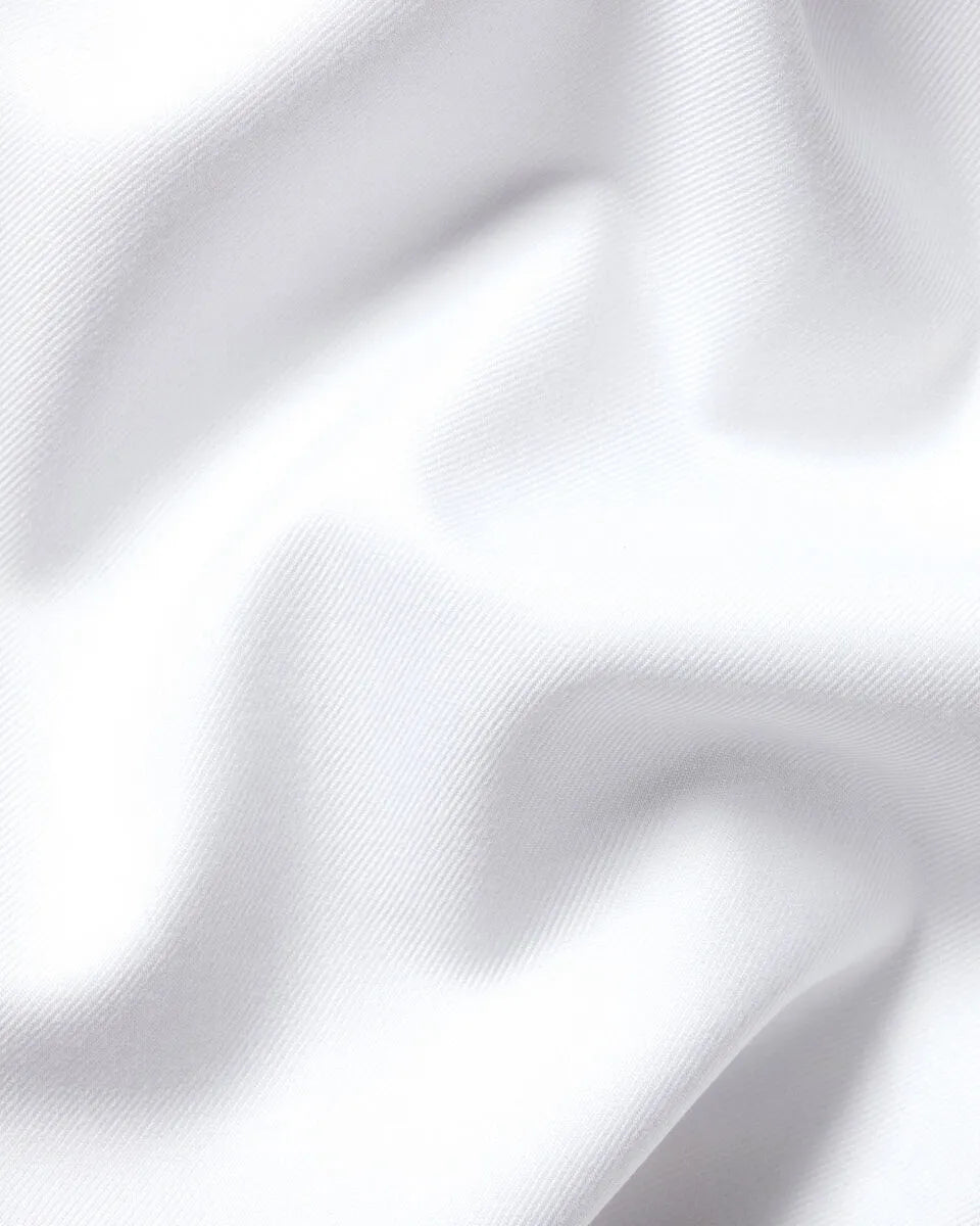 Chemise en sergé sans repassage - Blanc