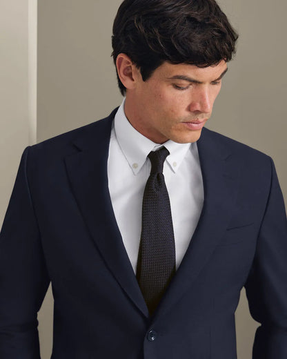 Chemise en sergé sans repassage - Blanc