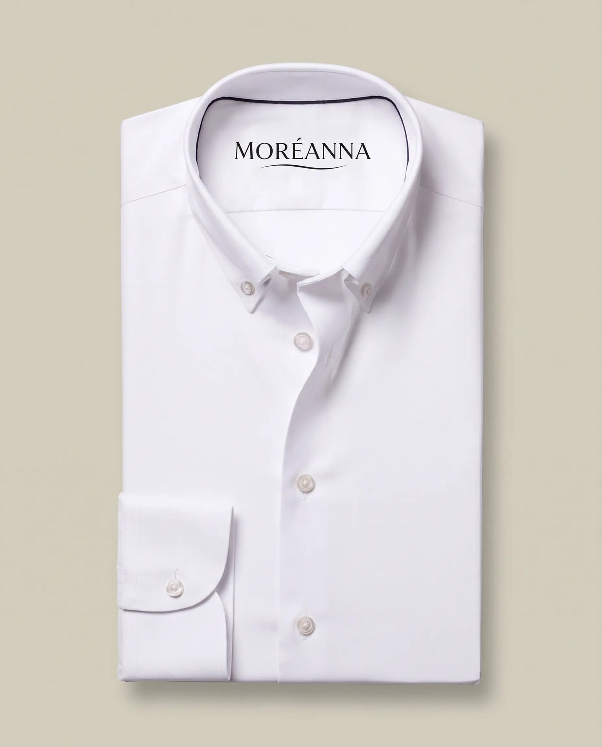 Chemise en sergé sans repassage - Blanc